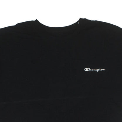 Champion Men's Black 2XL Crew Neck Graphic Print T-Shirt