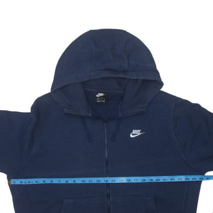 Nike Men's Blue Full Zip Hoodie Size L Fleece Sweatshirt