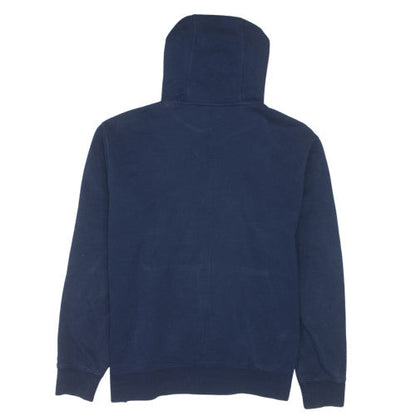 Nike Men's Blue Full Zip Hoodie Size L Fleece Sweatshirt