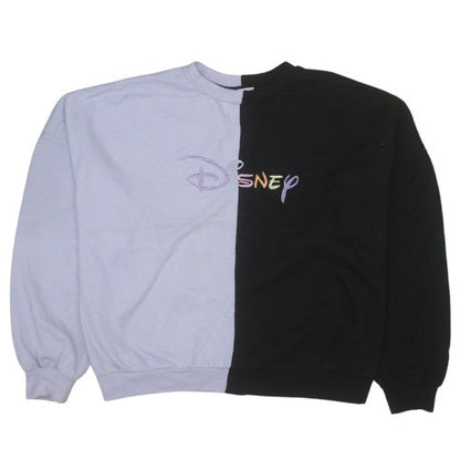 Disney Women's Black & Lilac Colourblock Pullover Sweatshirt XS/S
