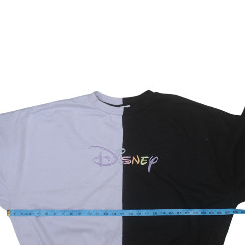 Disney Women's Black & Lilac Colourblock Pullover Sweatshirt XS/S