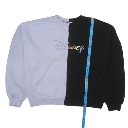 Disney Women's Black & Lilac Colourblock Pullover Sweatshirt XS/S