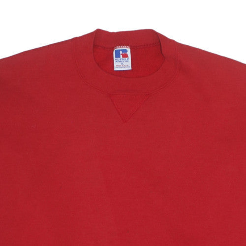 Russell Athletic Men Red XL Pullover Sweatshirt Vintage Crew Neck
