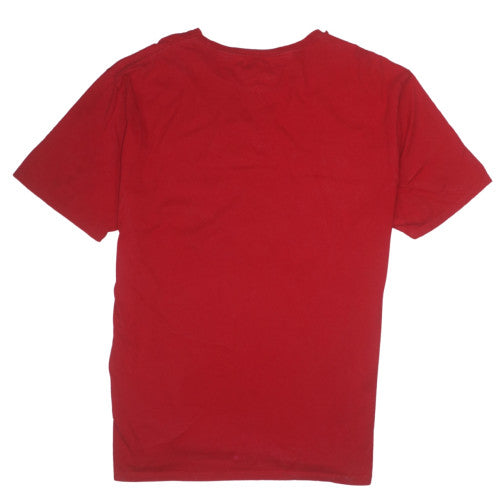 Tommy Hilfiger Men's Red Crew Neck Short Sleeve T-Shirt XXL Cotton