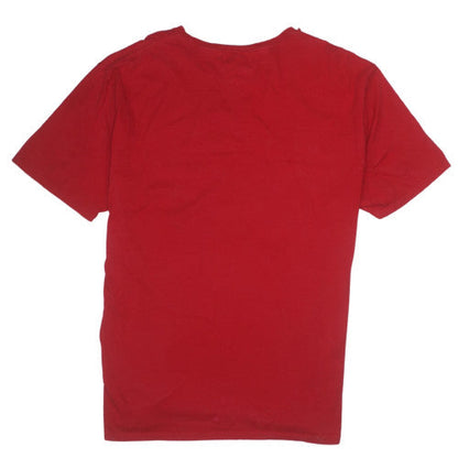 Tommy Hilfiger Men's Red Crew Neck Short Sleeve T-Shirt XXL Cotton