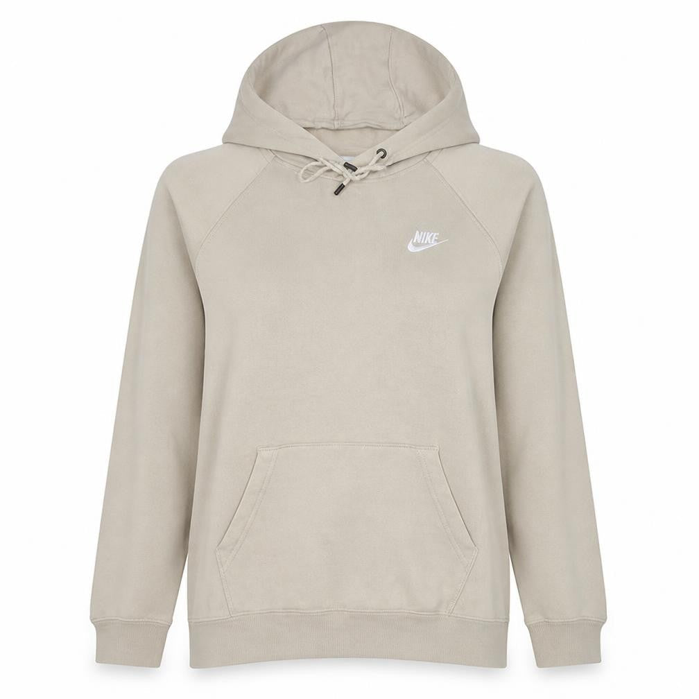 Nike Women’s Beige Pullover Hoodie Medium Cotton Blend Casual