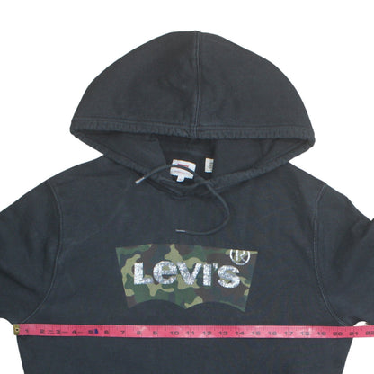 Levi's Men's Black Camouflage Logo Pullover Hoodie Size S