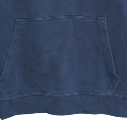 Nike Women's Blue Pullover Hoodie Small Cotton Blend Logo Hooded Sweatshirt