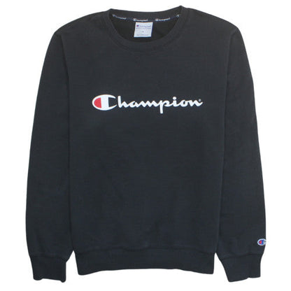 Champion Men's Black Medium Crew Neck Pullover Sweatshirt