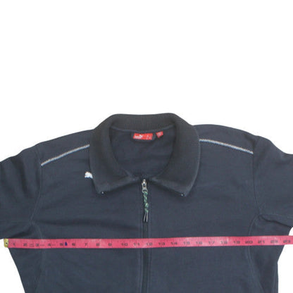 Puma Mens Navy Full Zip Sweatshirt L Cotton Blend Casual Jacket