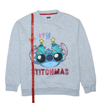 Disney Classics at George Women's Grey Stitch Christmas Sweatshirt L