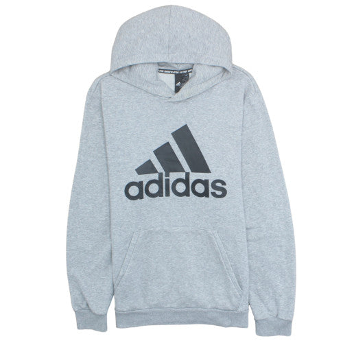 Adidas Men's Grey Pullover Hoodie L Regular Fit Sportswear