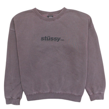 Stussy Women’s Purple Crew Neck Pullover Sweatshirt Size 6
