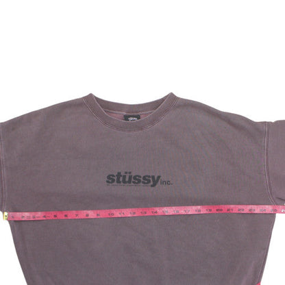 Stussy Women’s Purple Crew Neck Pullover Sweatshirt Size 6