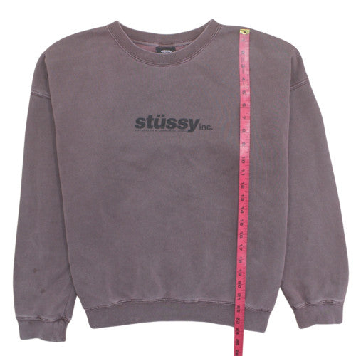 Stussy Women’s Purple Crew Neck Pullover Sweatshirt Size 6