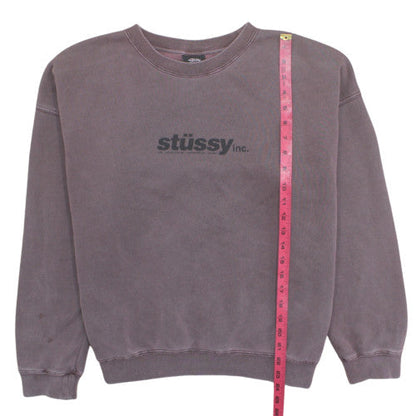 Stussy Women’s Purple Crew Neck Pullover Sweatshirt Size 6