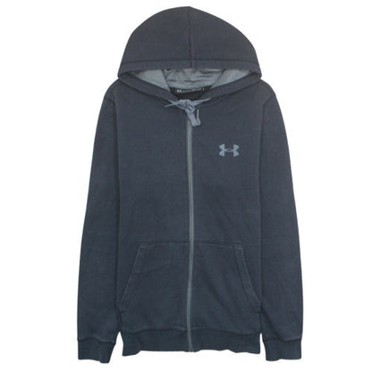 Under Armour Men’s Blue Full Zip Hoodie Size M Fitted ColdGear