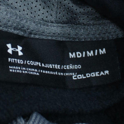 Under Armour Men’s Blue Full Zip Hoodie Size M Fitted ColdGear