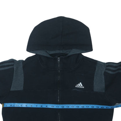 Adidas Men's Black Full Zip Hoodie Size S Fleece Sportswear