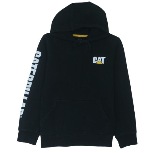 Caterpillar Men's Black Pullover Hoodie L Fleece Workwear