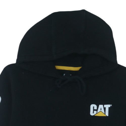 Caterpillar Men's Black Pullover Hoodie L Fleece Workwear