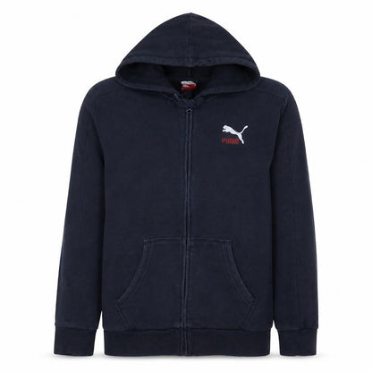 Puma Men's Blue Full Zip Hoodie Size L Regular Fit
