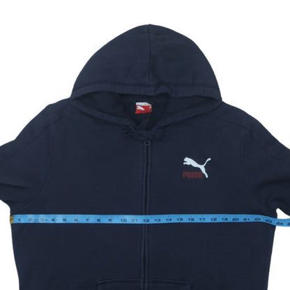 Puma Men's Blue Full Zip Hoodie Size L Regular Fit