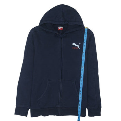 Puma Men's Blue Full Zip Hoodie Size L Regular Fit