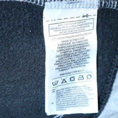 Adidas Men’s Grey Full Zip Hoodie XL Sports Fleece Sweatshirt