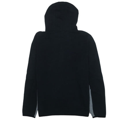 Nike Men's Grey Black Full Zip Hooded Fleece Hoodie L