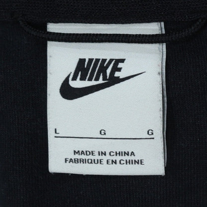 Nike Men's Grey Black Full Zip Hooded Fleece Hoodie L