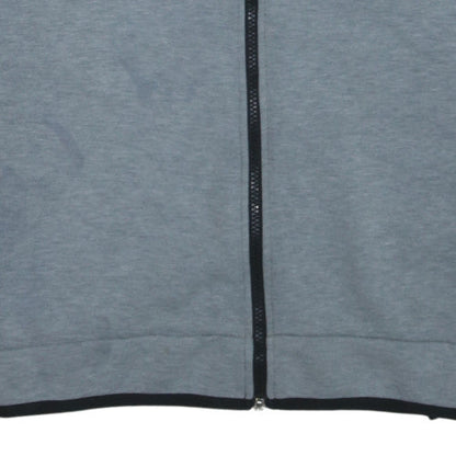 Nike Men's Grey Black Full Zip Hooded Fleece Hoodie L