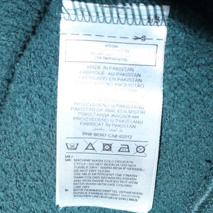Adidas Men's Green Pullover Hoodie L Logo Fleece Sweatshirt