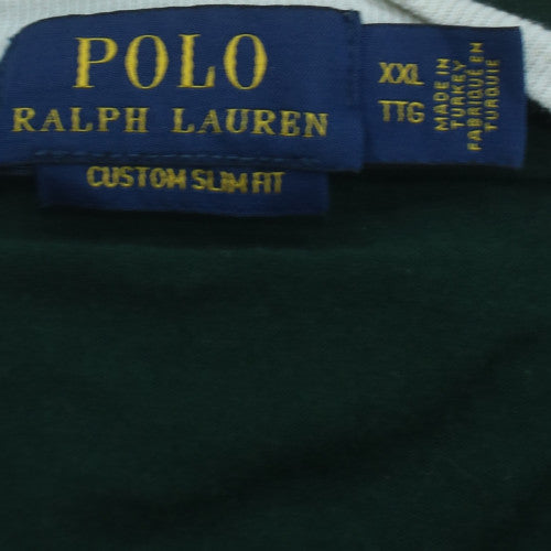 Polo Ralph Lauren Men's Green Crew Neck Slim Fit T-Shirt XXL