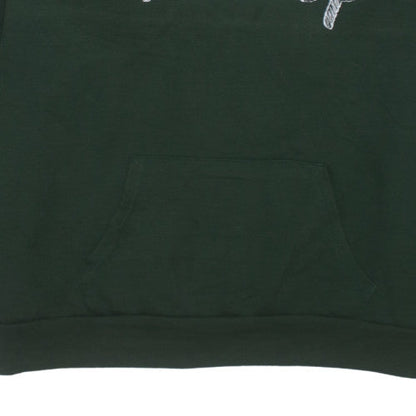 Disney Women’s Green Pullover Hoodie 2XL Embroidered Logo Casual Sweatshirt