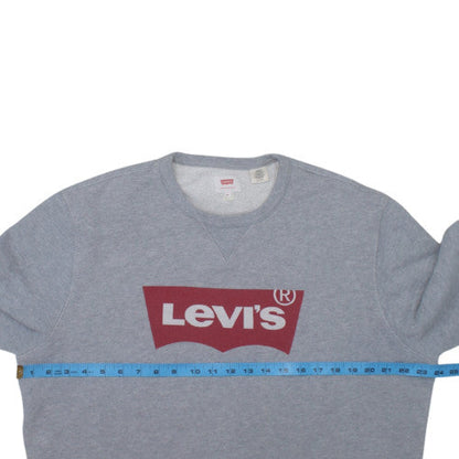 Levi's Men's Grey XL Crew Neck Pullover Sweatshirt