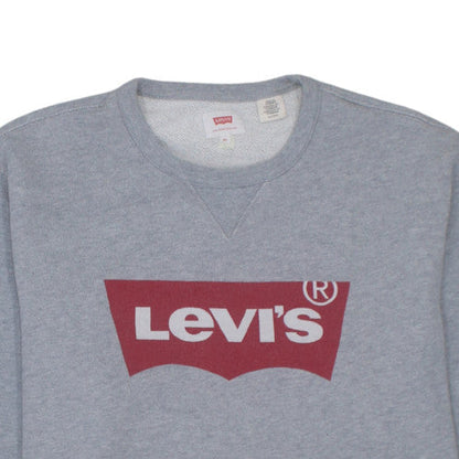 Levi's Men's Grey XL Crew Neck Pullover Sweatshirt