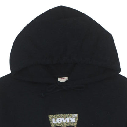 Levi's Women's Black L Pullover Hoodie with Logo Front
