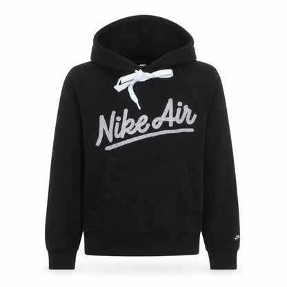 Nike Women's Black Small Pullover Hoodie with Logo Print