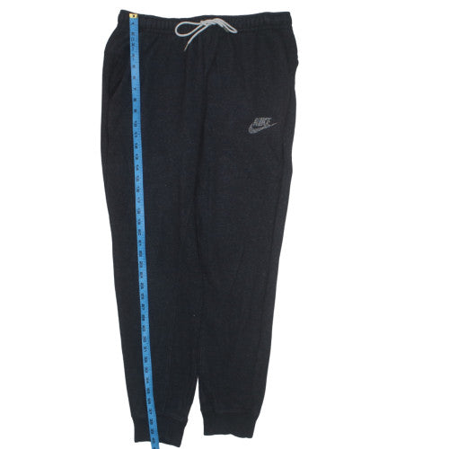 Nike Men's Black Jogger Trousers L Fleece Elastic Waist Cuffed Pockets
