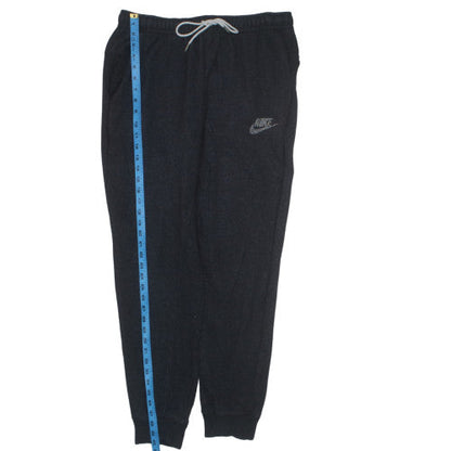 Nike Men's Black Jogger Trousers L Fleece Elastic Waist Cuffed Pockets