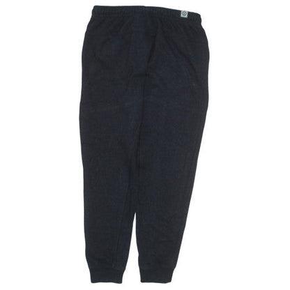 Nike Men's Black Jogger Trousers L Fleece Elastic Waist Cuffed Pockets