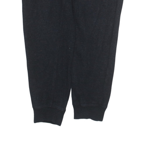 Nike Men's Black Jogger Trousers L Fleece Elastic Waist Cuffed Pockets