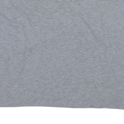 Tommy Hilfiger Men's Grey Crew Neck Logo Cotton T-Shirt Size M