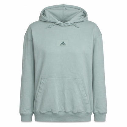 Adidas Women’s Mint Green Pullover Hoodie Size S Logo Cotton Blend