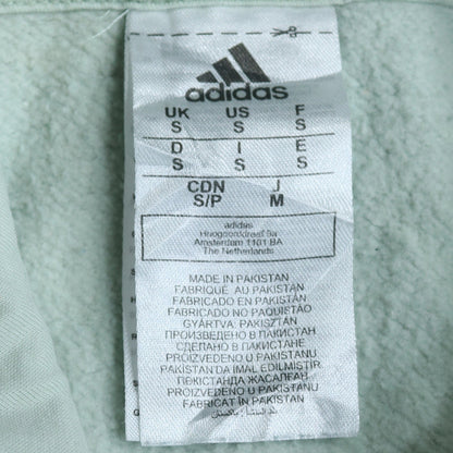 Adidas Women’s Mint Green Pullover Hoodie Size S Logo Cotton Blend