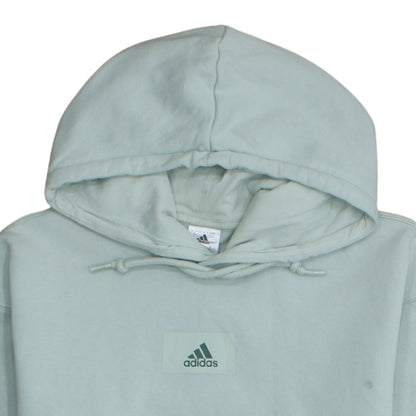 Adidas Women’s Mint Green Pullover Hoodie Size S Logo Cotton Blend