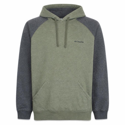 Columbia Men’s Green Pullover Hoodie M Outdoor Fleece Sweatshirt