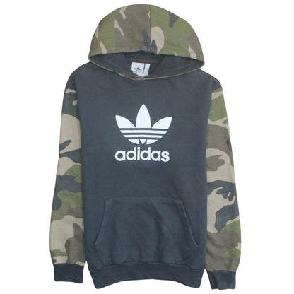 Adidas Men's Green Camouflage XL Pullover Hoodie