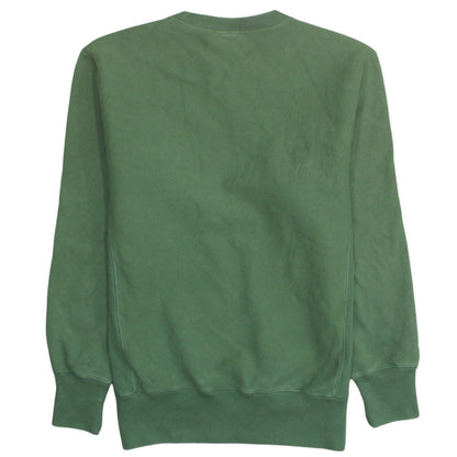 Champion Men's Green Reverse Weave Crew Neck Sweatshirt Size L